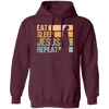 Love Jesus Eat Sleep Jesus Repeat God Faith Christian Retro Gift