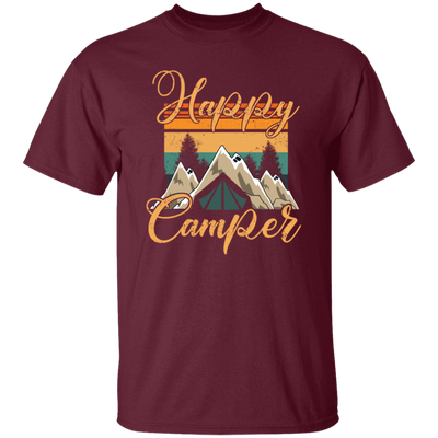 Retro Camping, Happy Camper Vintage Unisex T-Shirt