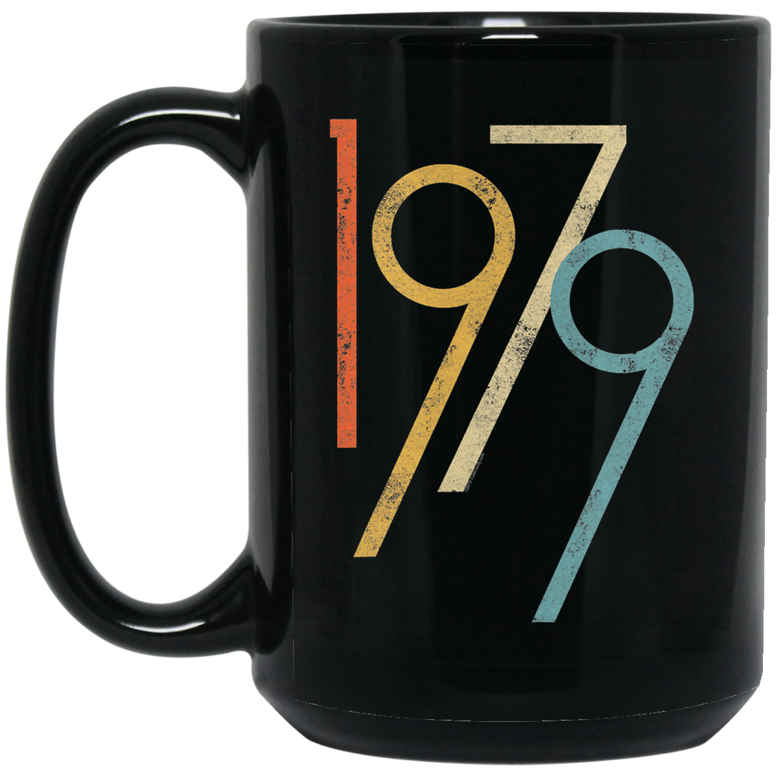 Birthday Gift Vintage 1979 Graphic Men Women Black Mug
