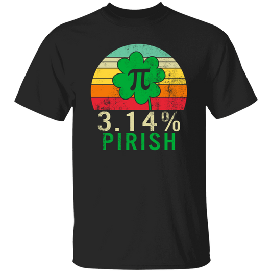 Funny Pi Day Shirt 3.14_ Pirish Vintage Irish