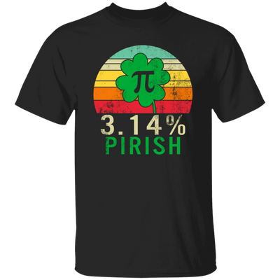 Funny Pi Day Shirt 3.14_ Pirish Vintage Irish