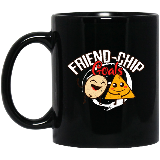 Friends Forever, Friendship, Frienchip Love Gift, Best Friend Black Mug