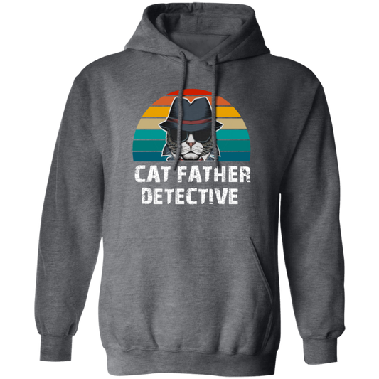 This Cat Father Detective Funny, Cat Lover Hoodie is perfect for the cat lover in your life. It features a unique design that brings the humor of a cat detective to the classic style of a hoodie. Plus, the comfortable hoodie material will keep your favorite person cozy during those chilly winter days.