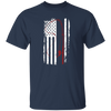 American Flag, Love To Fishing, Retro Fishing Lover, Fishing Lover Unisex T-Shirt