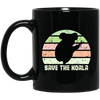 Design Best Save The Koala Vintage Retro Animal Lovers Gift Black Mug