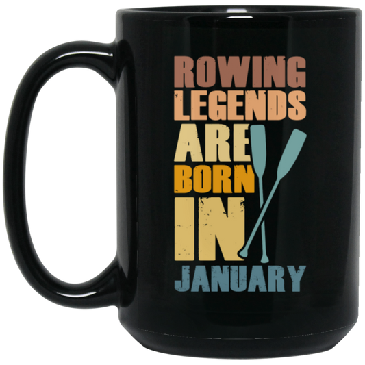 Rowing Lover Legends Are Born In January Retro Rowing