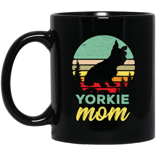 Retro Yorkie Mom Gift, Yorkie Lover Gifts