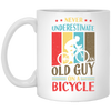 Never Underestimate An Old Guy On A Bicycle Retro Bicycle