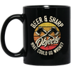 Axe Object Beer And Sharp What Should Go Wrong Axe Gift Black Mug