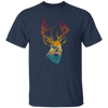 Head Deer Vinatge Head Deer Design For Animal Lover Unisex T-Shirt