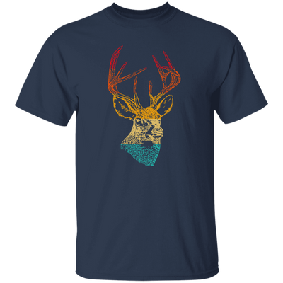 Head Deer Vinatge Head Deer Design For Animal Lover Unisex T-Shirt