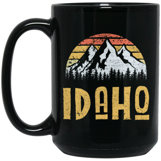 Vintage Retro Idaho Us Mountain State, Vintage Idaho Mountain