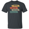 Love Wife Love Mom, Mom As Wife As Boss, Realtor Mom, Retro Mother Gift Unisex T-Shirt