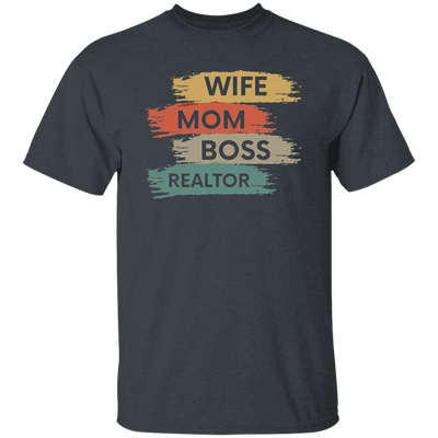 Love Wife Love Mom, Mom As Wife As Boss, Realtor Mom, Retro Mother Gift Unisex T-Shirt