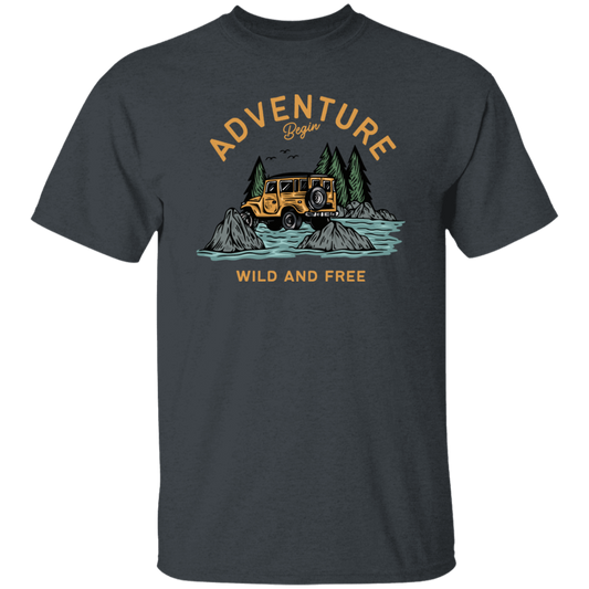 Love To Adventure, Begin To Adventure, Wild And Free, Mountain And Sea Unisex T-Shirt