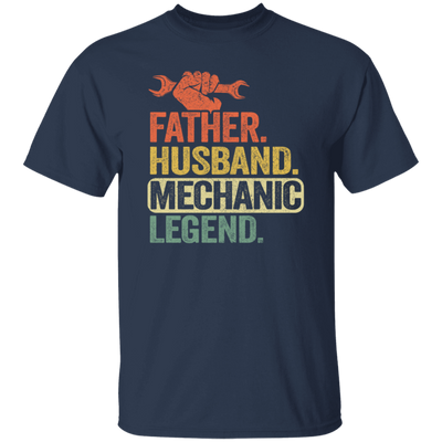 Mechanic Lover, Father Husband Mechanic Legend, Retro Mechanic Unisex T-Shirt