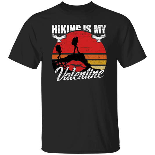 Hiking Is My Valentine Hiker Camper Retro Gift