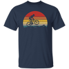 Vintage Biking, Cycling Biker Retro, Riding On Mountain Retro Unisex T-Shirt