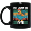 Saying Best Chicken Dad Ever, Distressed Poultry Farmer Gift