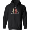 Forest Trees Triangle Deer In The Forest Stag Pullover Hoodie