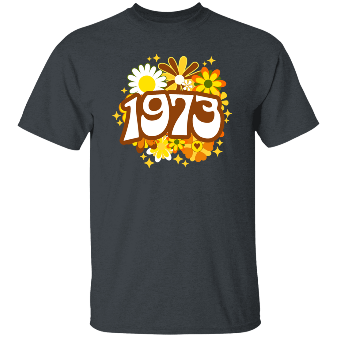 Birthday Gift 1973 Flower Lover Groovy Gift Colorful