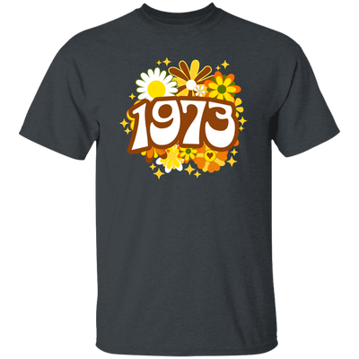 Birthday Gift 1973 Flower Lover Groovy Gift Colorful