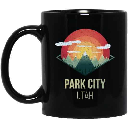 Snowboard Park City Utah Ski Winter Gift, Retro Park City