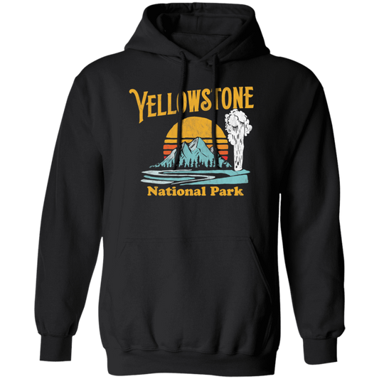 Love National Park, Love Yellowstone, Retro Yellowstone, Yellowstone Vintage Pullover Hoodie