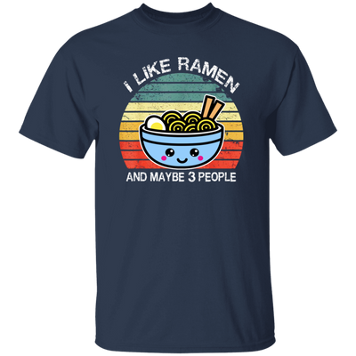 Retro I Like Ramen And Maybe 3 People Unisex T-Shirt