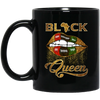 Love Black Gift Black Queen African Pan Flag Red Green Sexy Lips