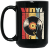 Retro Vinyl Record Player Analog Player Turntable Black Mug