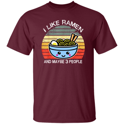 Retro I Like Ramen And Maybe 3 People Unisex T-Shirt