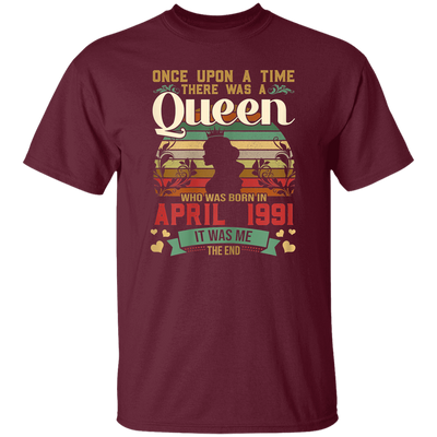 Birthday Girls Birthday Queen April 1991 Unisex T-Shirt