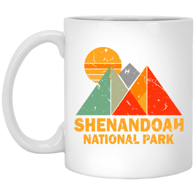 Best National Park, Shenandoah Lover Gift, Best Retro Mountain Love White Mug