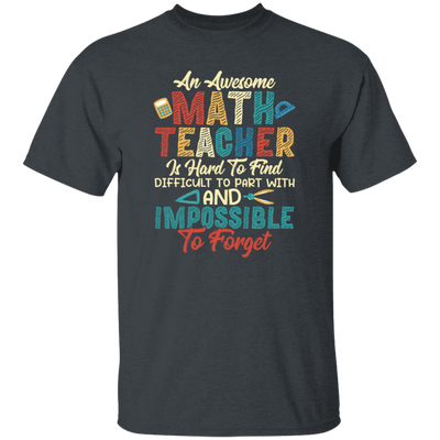 Retro Teacher Gift, An Awesome Math Teacher Is Hard To Find