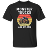 Vintage Monster Truck Are My Jam Retro Sunset Cool