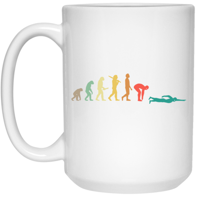 Retro Swimming Evolution Gift For Swimmers