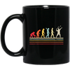 Retro Tennis, Funny Tennis Retro Style Black Mug