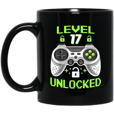 17 Years Old Birthday, Level 17 Unlocked, Video Games, Gamer Style Gift