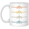 M20J Airplane Gift For Flight School Training Love Aviation Pilot Vintage White Mug