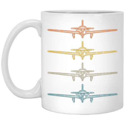 M20J Airplane Gift For Flight School Training Love Aviation Pilot Vintage White Mug