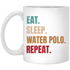 Eat Sleep Water Polo Repeat, Retro Water Polo Player Gift