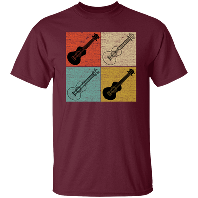 Four Ukulele Great Present For Ukulele Lover Birthday Gift Vintage Unisex T-Shirt