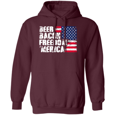 Beer Bacon Freedom Merica - American Flag