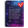 Happy Momen's Day, Handwritten Letter To Mother With Sky Background Canvas CB97