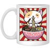 Kawaii Cat Love Ramen Japanese Noodle Lover Cartoon Cat