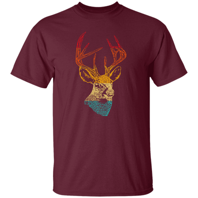 Head Deer Vinatge Head Deer Design For Animal Lover Unisex T-Shirt