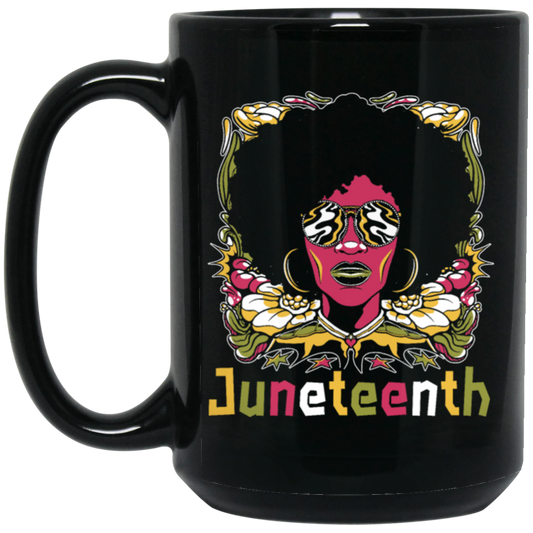 Black History Month Afrocentric Juneteenth Independence Day 1865 Black Mug