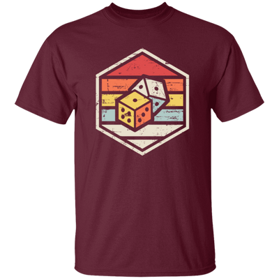 Boardgamers Retro Badge Dice Unisex T-Shirt