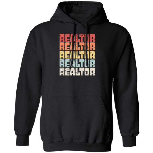 Retro 70s Realtor, Realtor Gift, Love Realtor, Best Realtor Pullover Hoodie